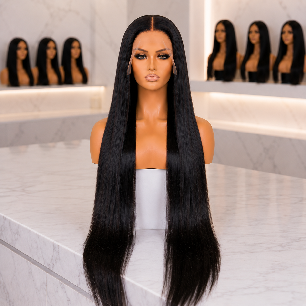 Double-Drawn 13x4 Straight Frontal Wig (Human Hair) - 26 Inch