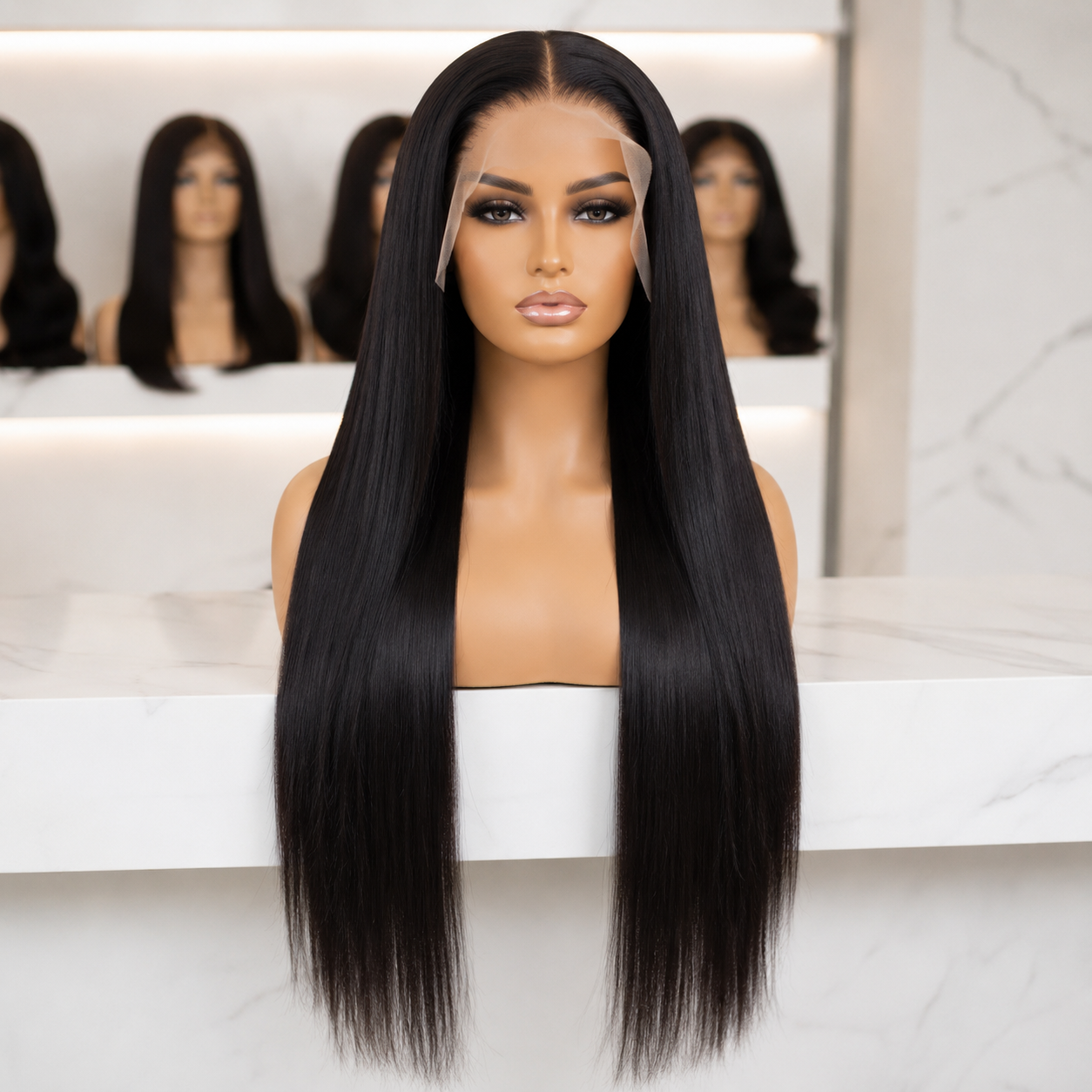 Double-Drawn 13x4 Straight Frontal Wig (Human Hair) - 30 Inch